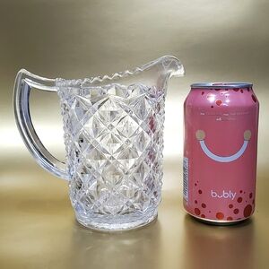 1920s - 30s"Diamond Block" AKA "Little Jewel" Pint Pitcher by Indiana Glass